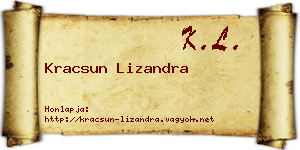 Kracsun Lizandra névjegykártya